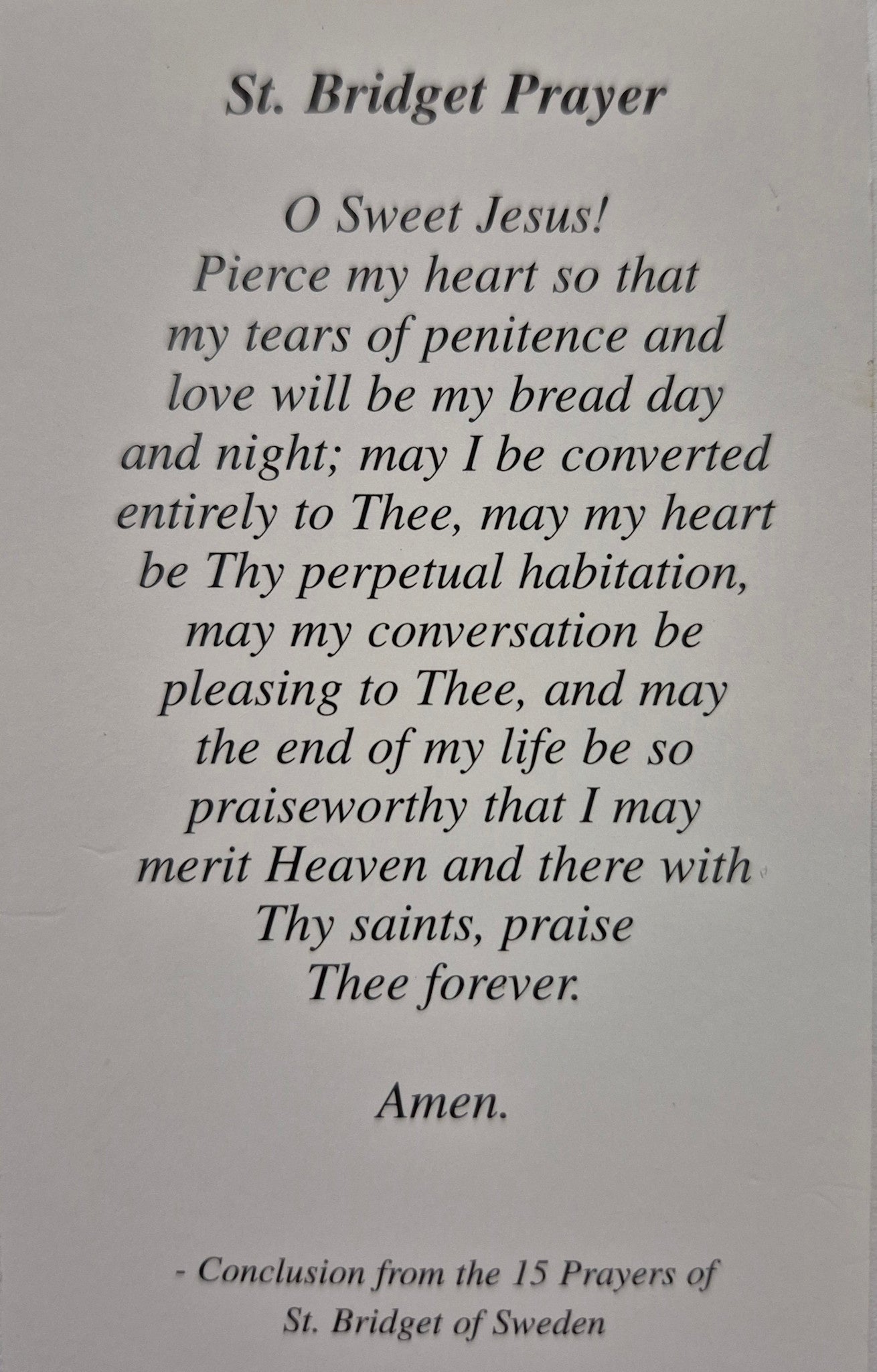 St Briget Prayer