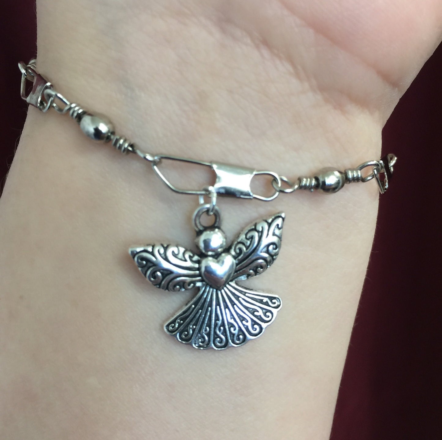 Large Angel w/Heart Charm