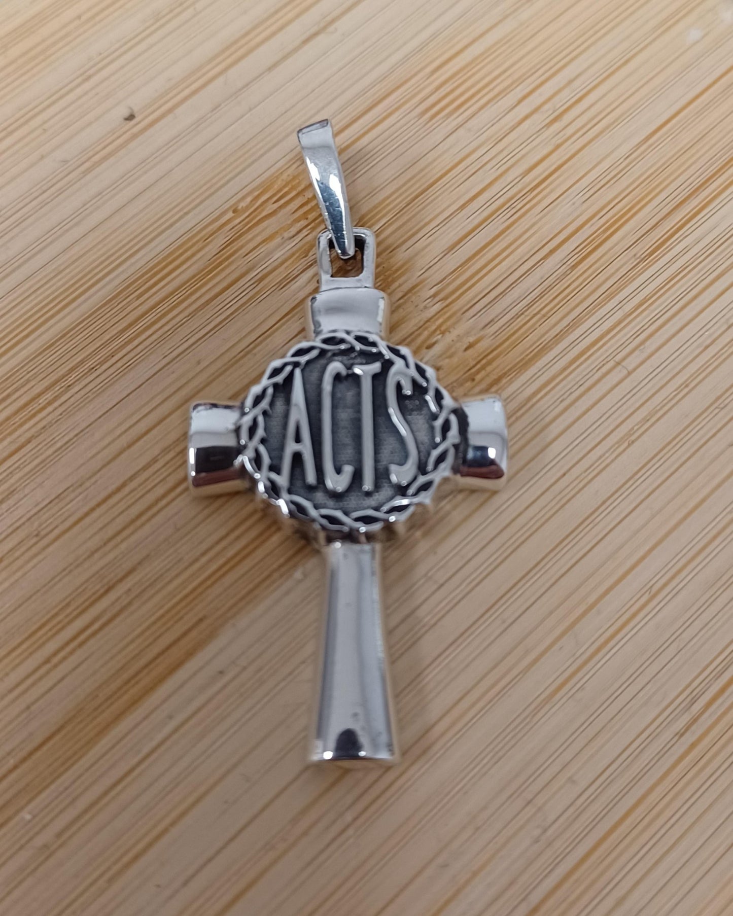 ACTS Sterling Silver Crown of Thorns Pendant