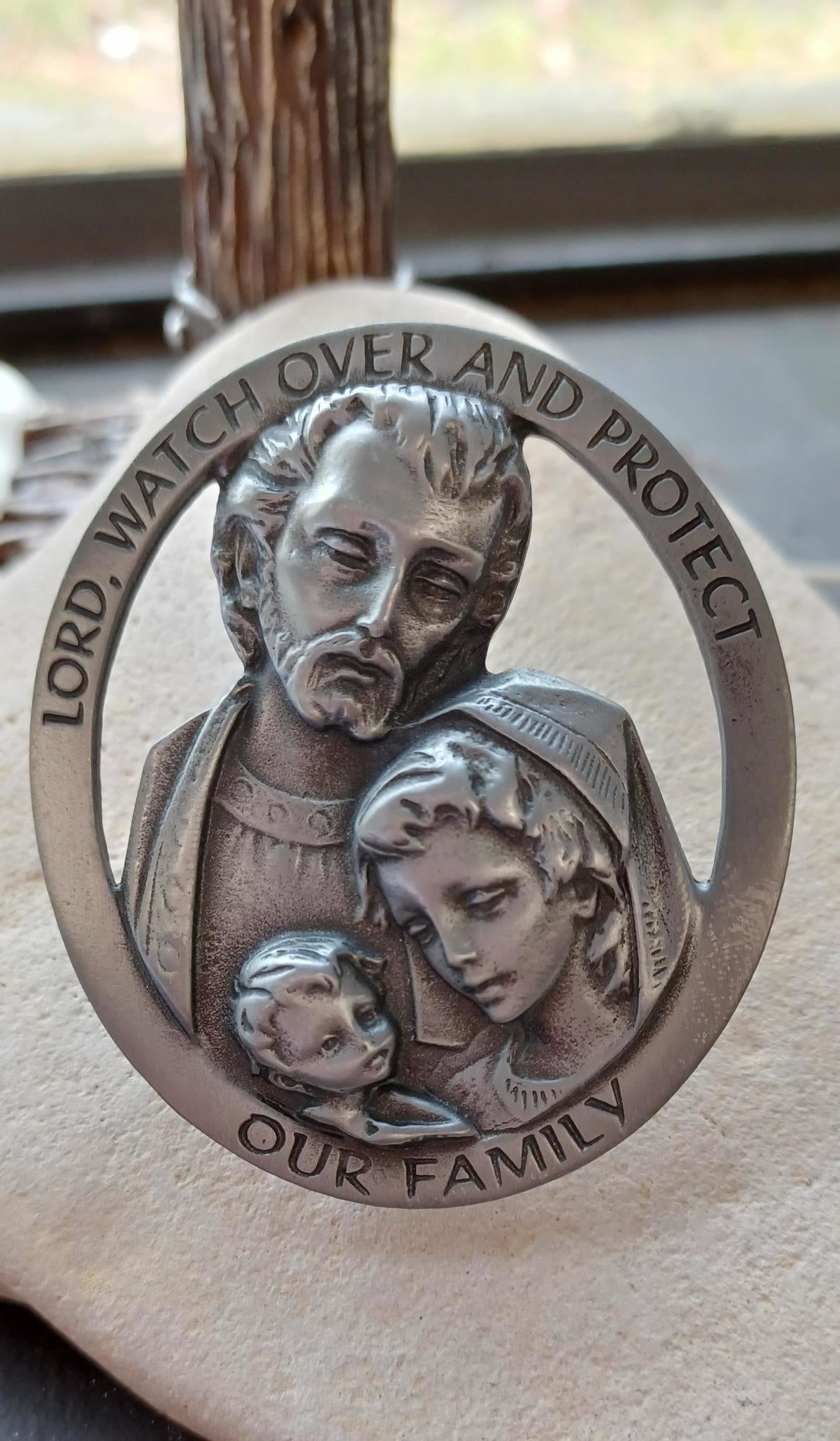 Holy Family Visor Clip