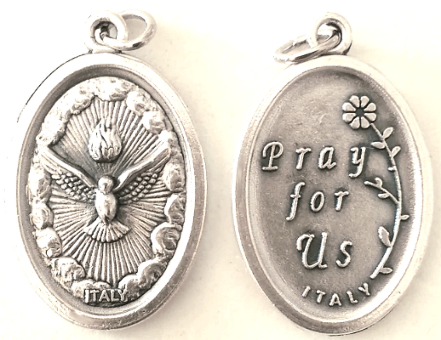 Holy Spirit Oxidized Medal