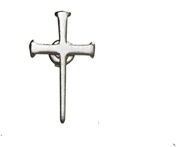 Nail Cross Lapel Pin