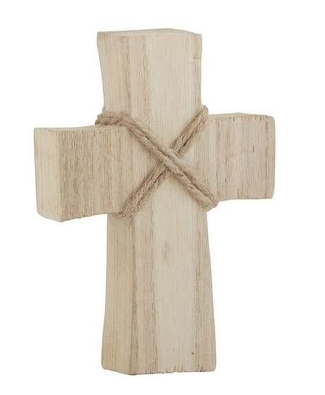Farmhouse Natural Wood Standing Cross