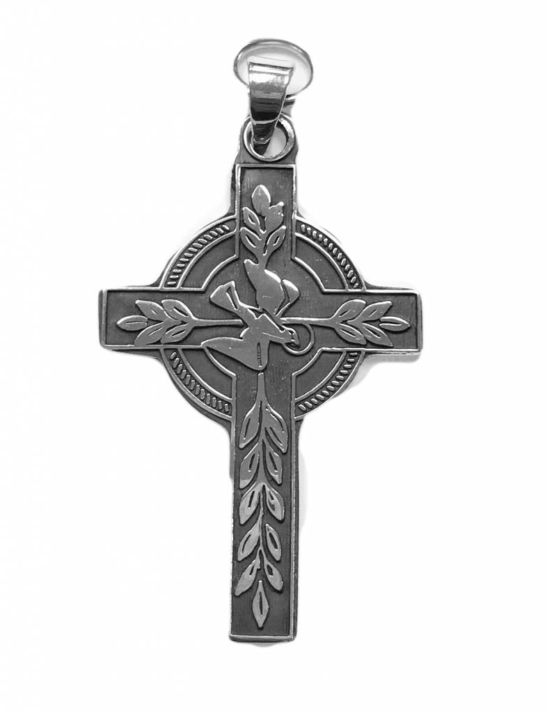 La Primavera Sterling Silver Cross Pendant (Springtime)