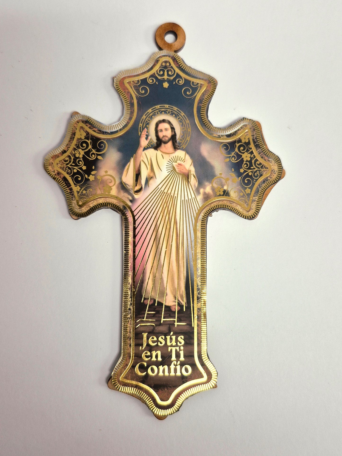 Jesus en Ti Confio Wall Cross
