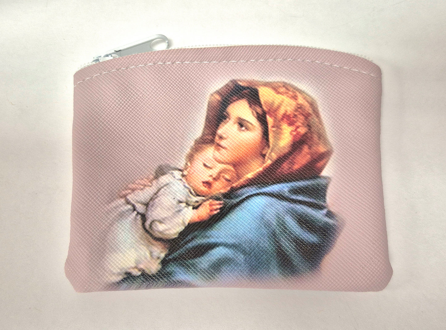 Madonna and Child Rosary Zippered Pouch