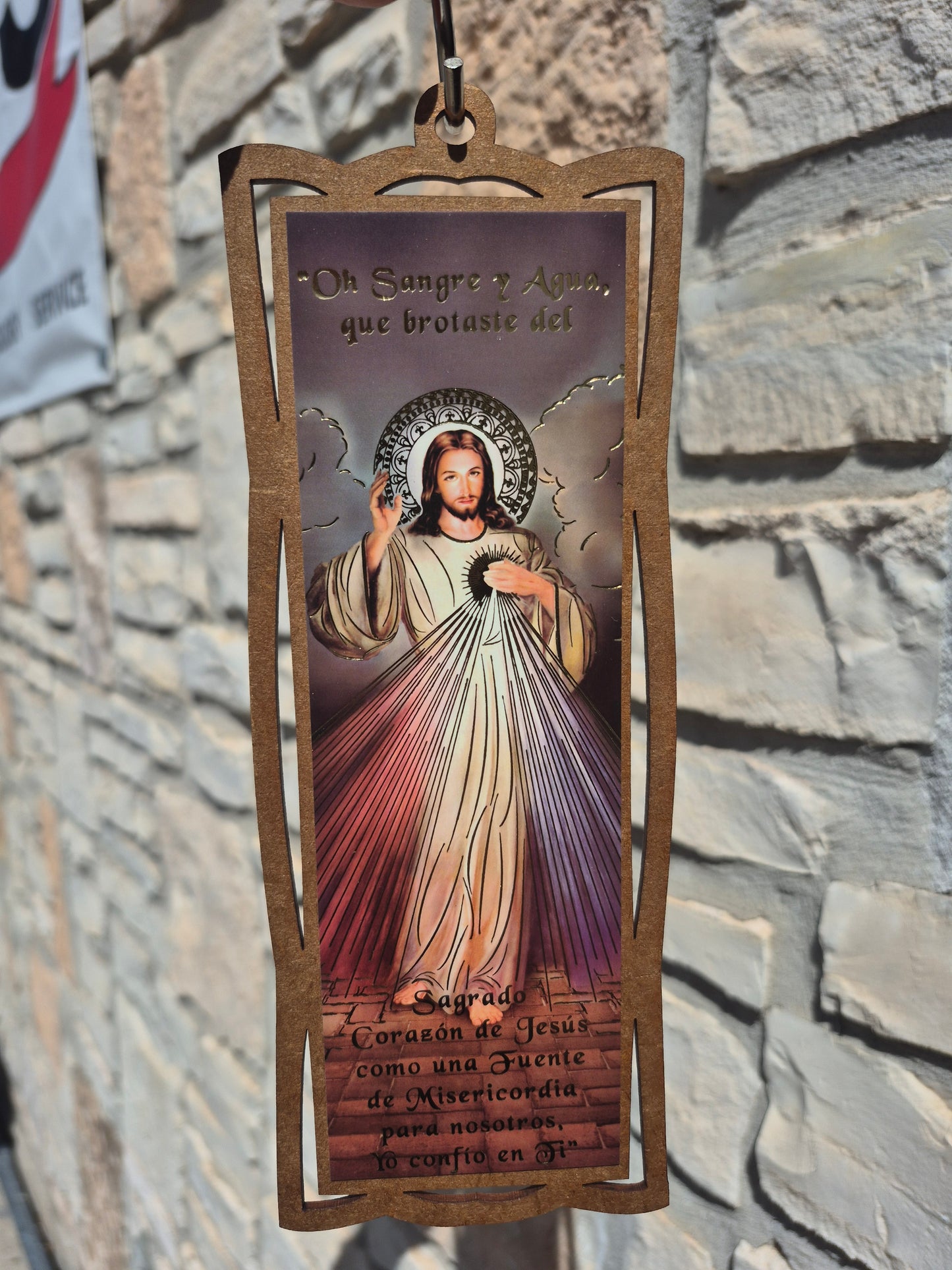 Oh Sangre y Agua, que bortaste del Sagrado Corazon de Jesus Plaque