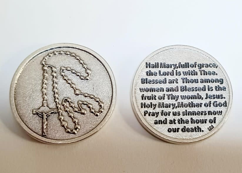 Hail Mary/Rosary Pocket Token