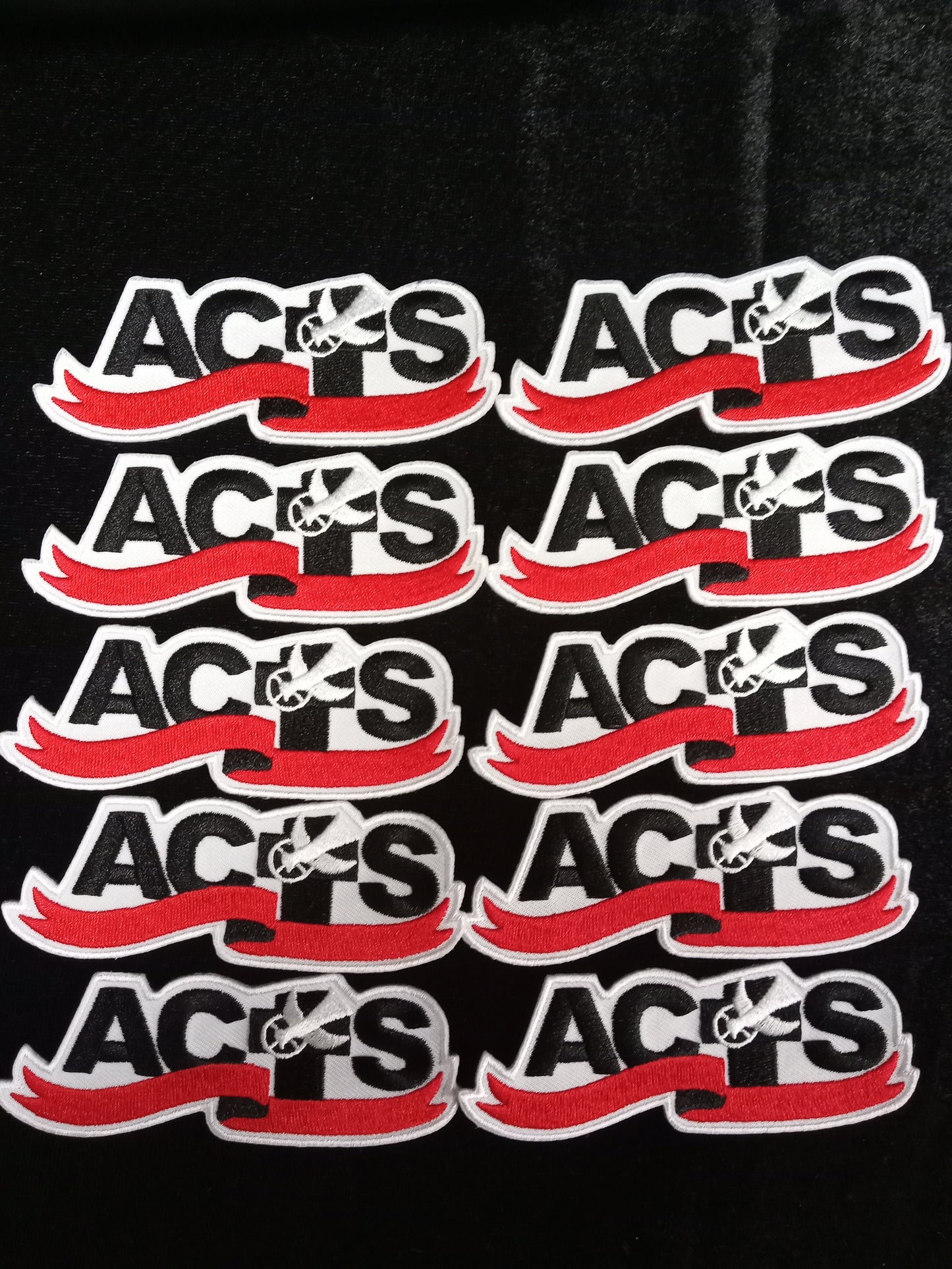 ACTS Ribbon Logo Embroidered Patch 10 Pack Retreat Special