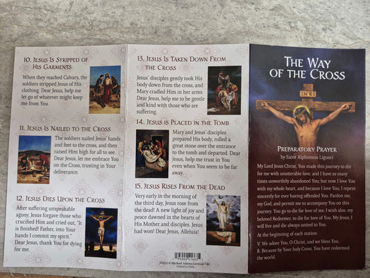 The Way of the Cross Tri-Fold Prayer Card