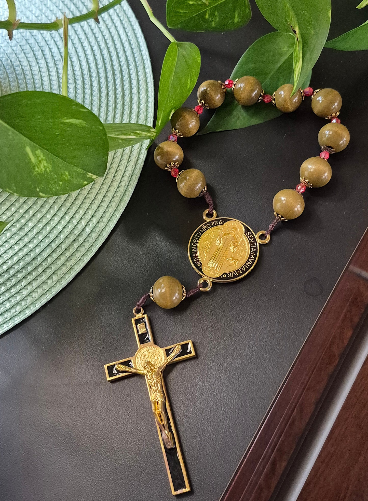 St Benedict Door/Wall Hanger Gold