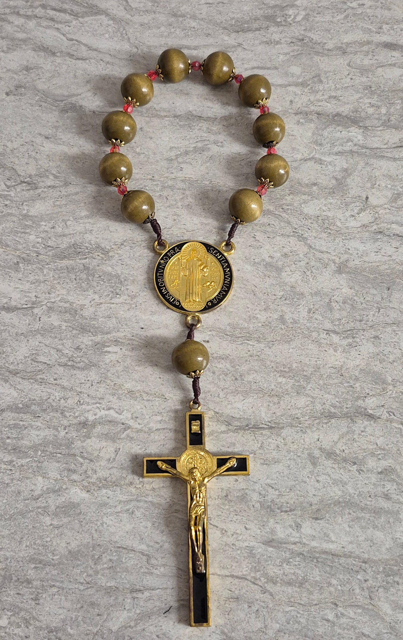 St Benedict Door/Wall Hanger Gold