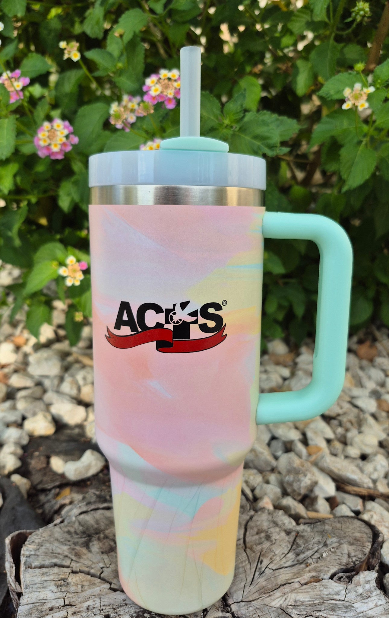 ACTS Aqua Swirl Tumbler 40oz