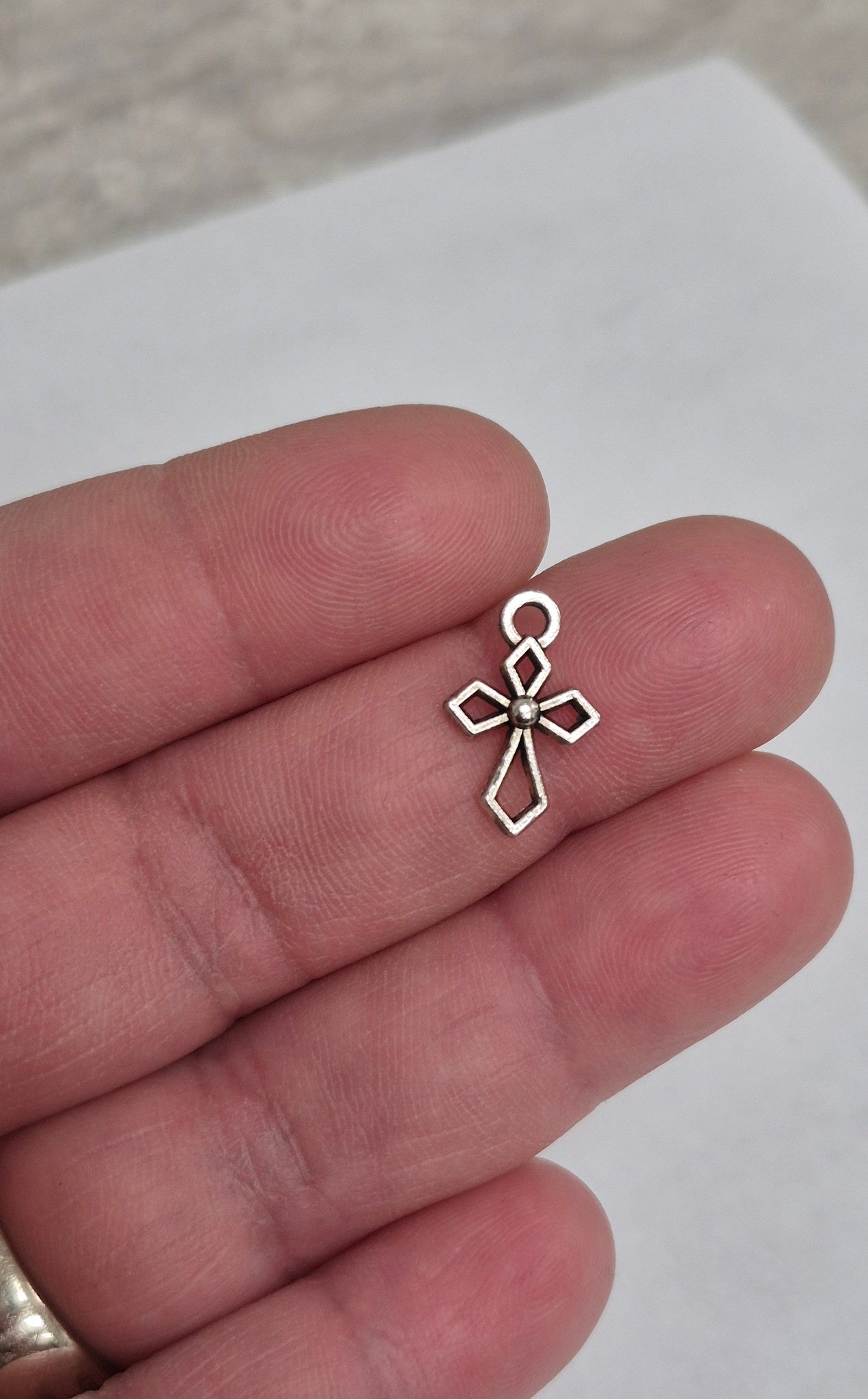 Pointed Cross Charm