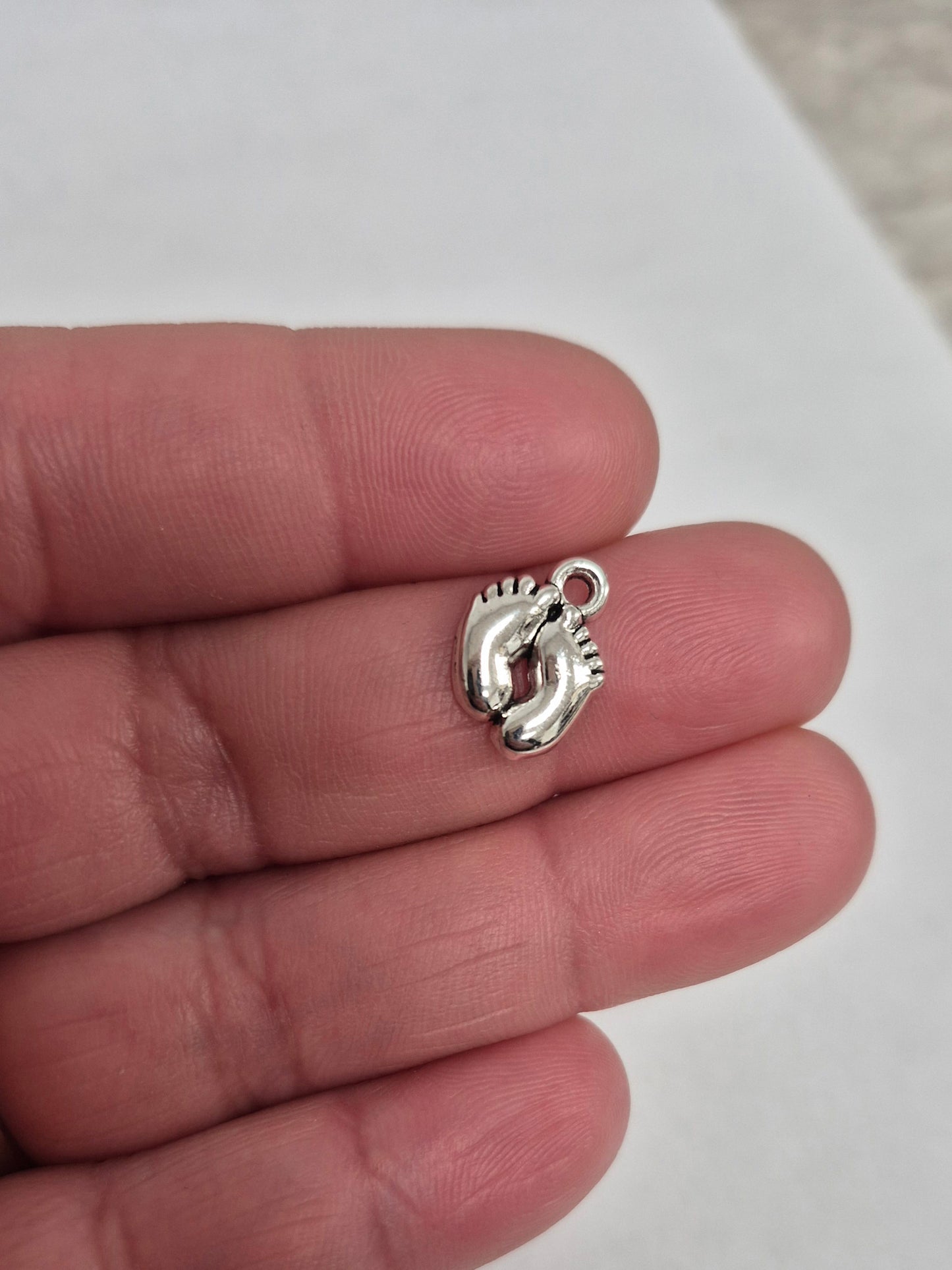 Feet Metal Charm