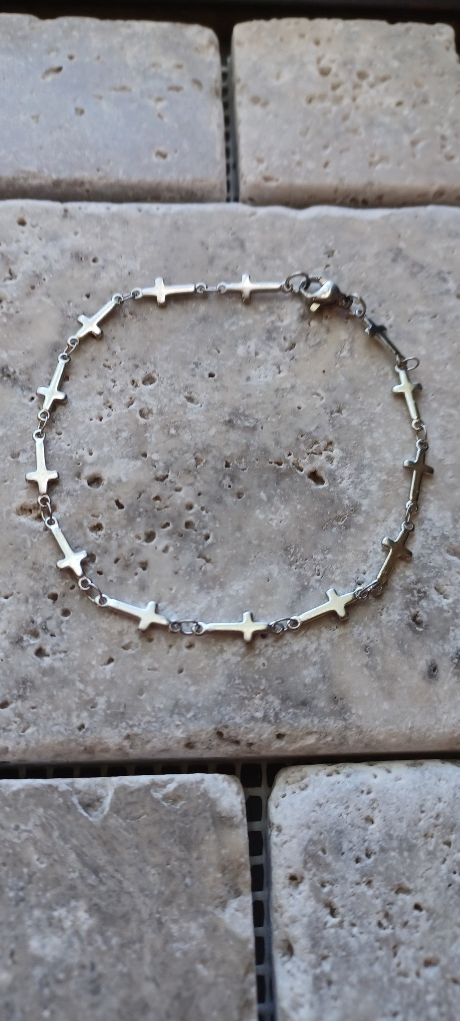 Stainless Steel Cross Bracelet