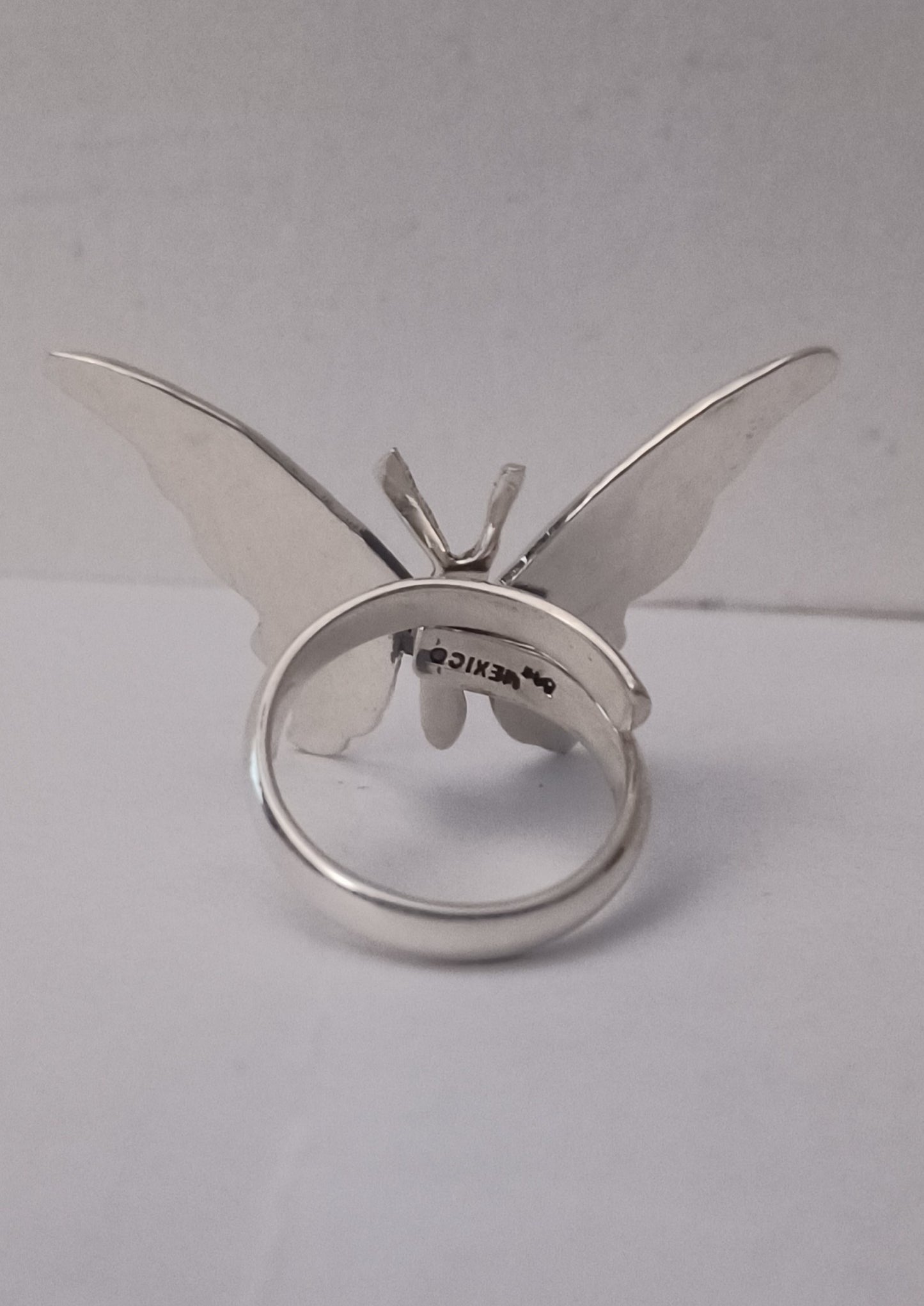 Butterfly Ring Sterling Silver Ring (Adjustable)