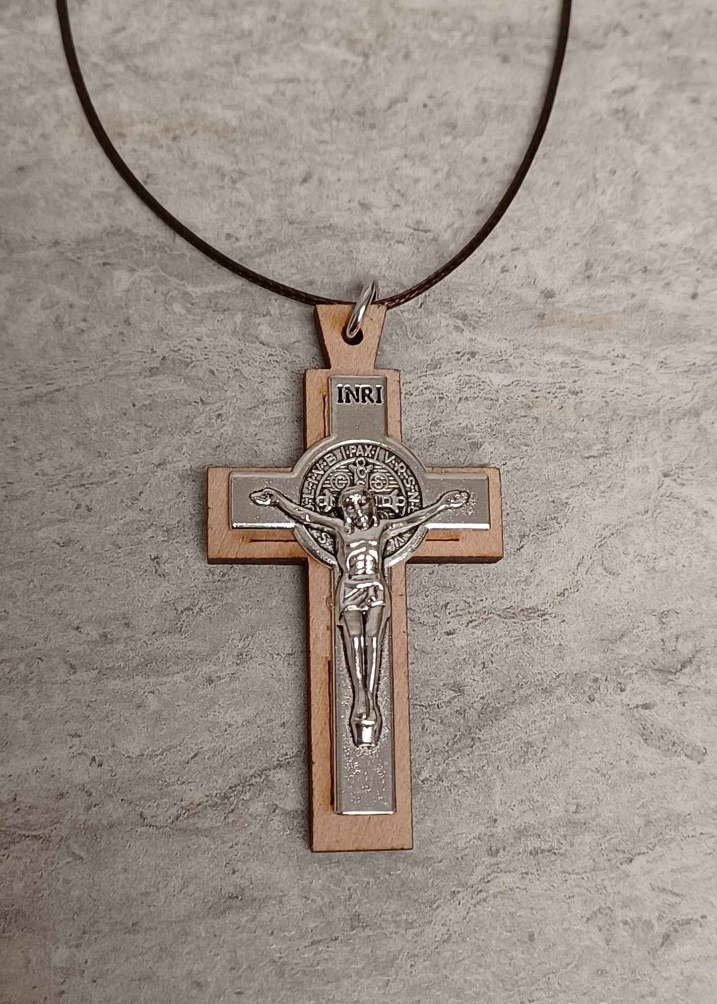 St Benedict Jerusalem Crucifix w/cord