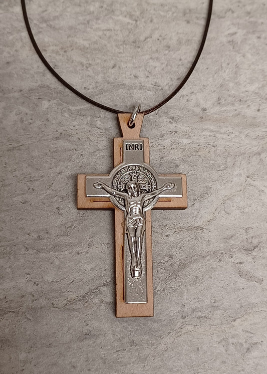 St Benedict Jerusalem Crucifix w/cord