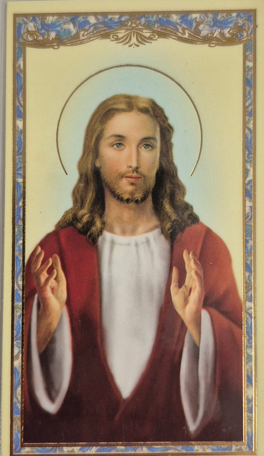 Prayer for the Sick Laminated Card