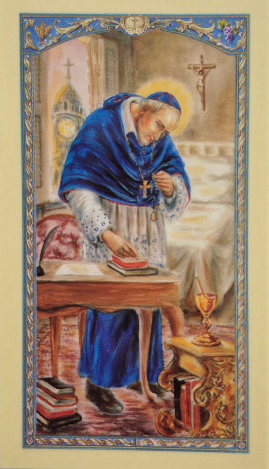 St. Alphonsus Laminated Prayer Card