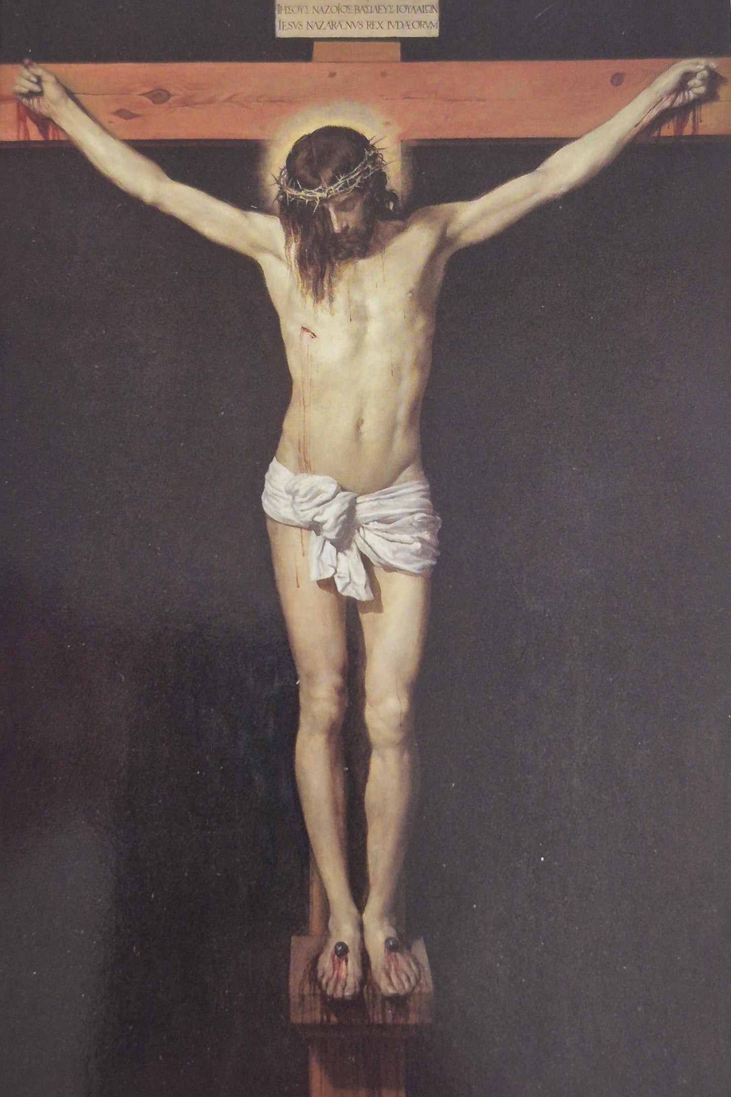 Prayer Before a Crucifix Greeting Card