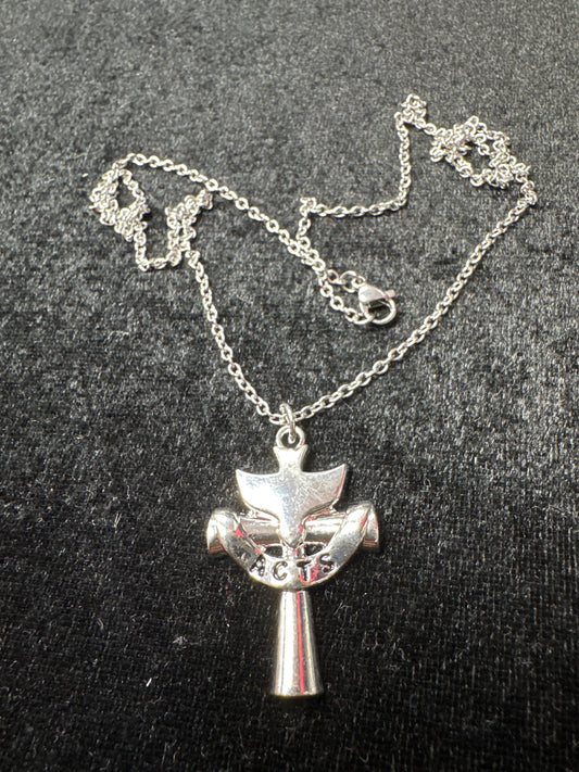 ACTS Dove Pendant w/Stainless Steel Chain