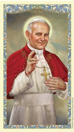 John Paul II Laminated Card