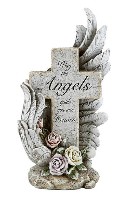 May the Angels Guide You Into Heaven Memorial Statue