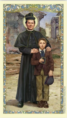 Prayer to Saint John Bosco Laminated Prayer Card