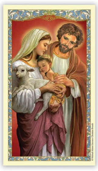 Family Prayer Laminated Card