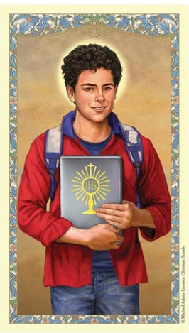 Prayer for Saint Carlo Acutis Laminated Card