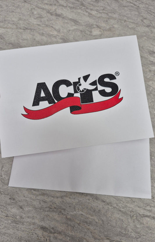 ACTS Ribbon Logo Blank Card w/Envelope