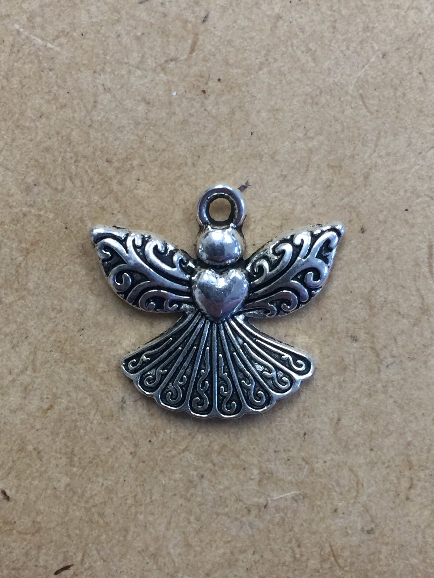 Large Angel w/Heart Charm