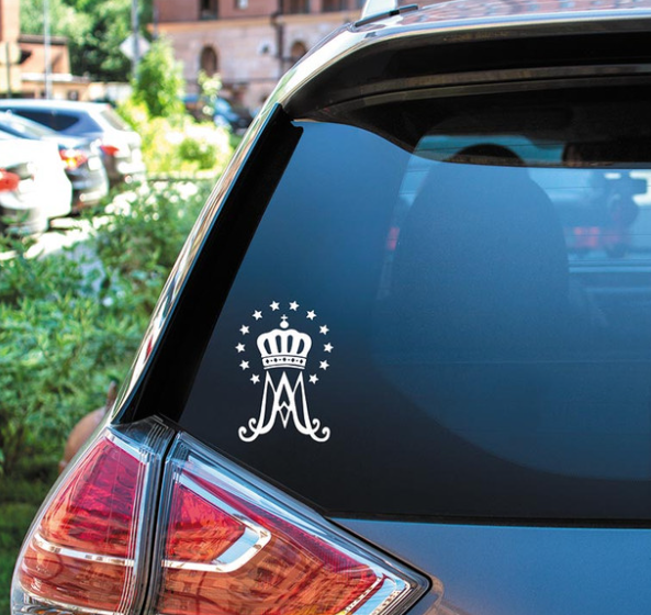 Ave Maria Auto Decal