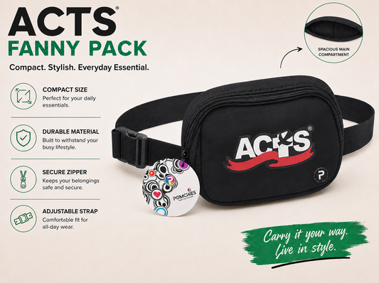 ACTS Black Fanny Pack