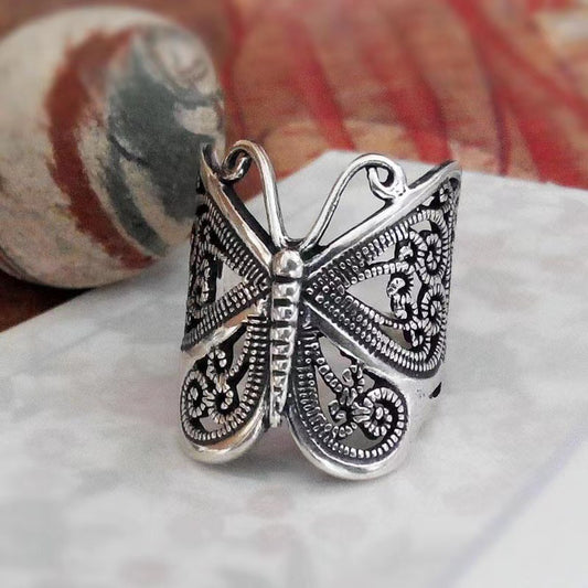 Vintage Style Butterfly Ring