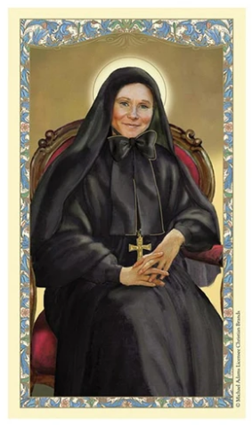 Prayer to Saint Frances Xavier Cabrini Laminated Card