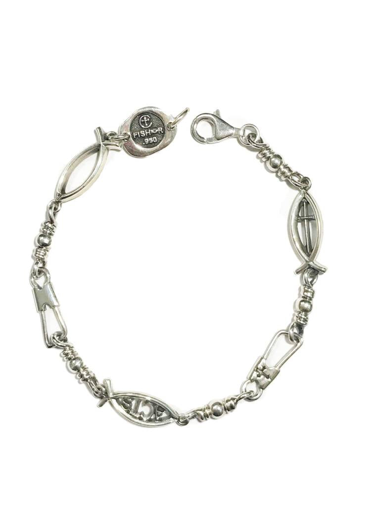 Combo Link Sterling Silver Bracelet