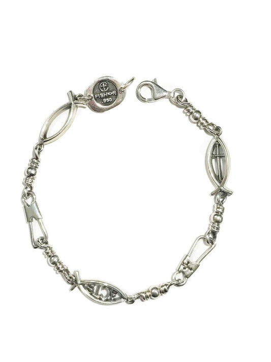 Combo Link Sterling Silver Bracelet