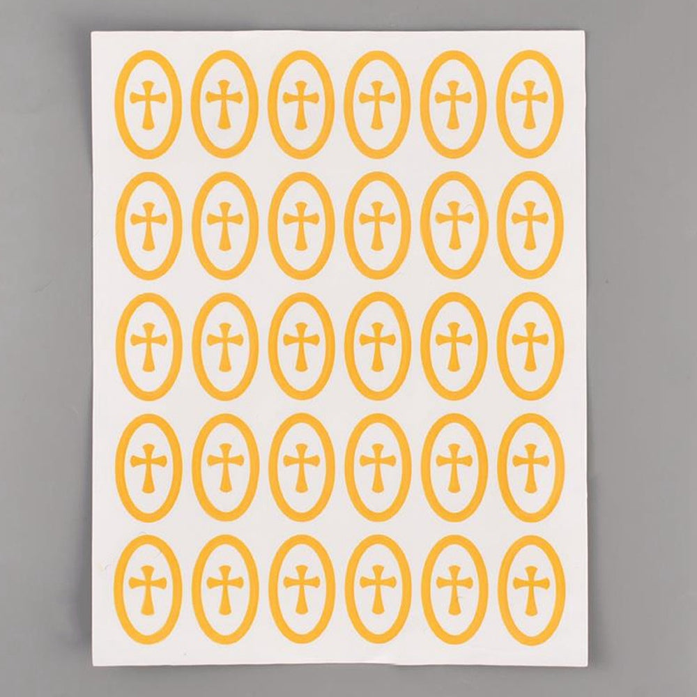 Oval Cross Sticker Sheet