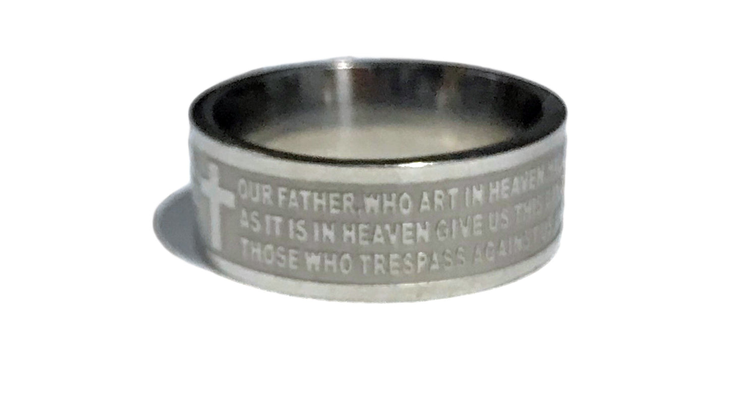 Our Father Stainless Steel Ring