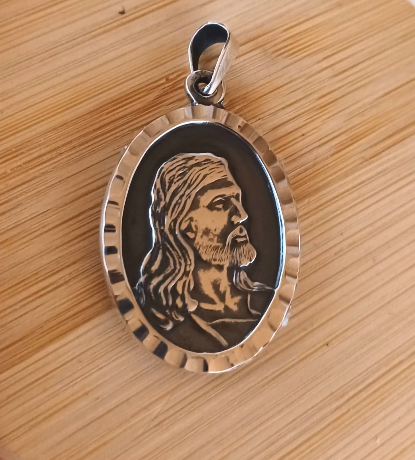Face of Jesus Sterling Silver Pendant
