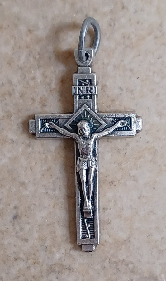 1" Fatima Crucifix w/Cord