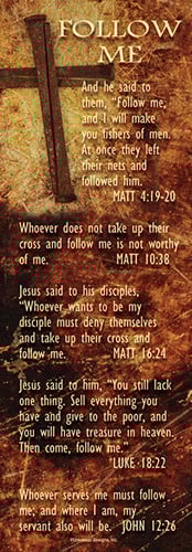 Follow Me Bookmark Matt 4:19 (10 pack)