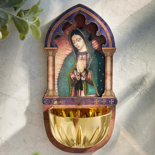 Our Lady of Guadalupe Holy Water Font