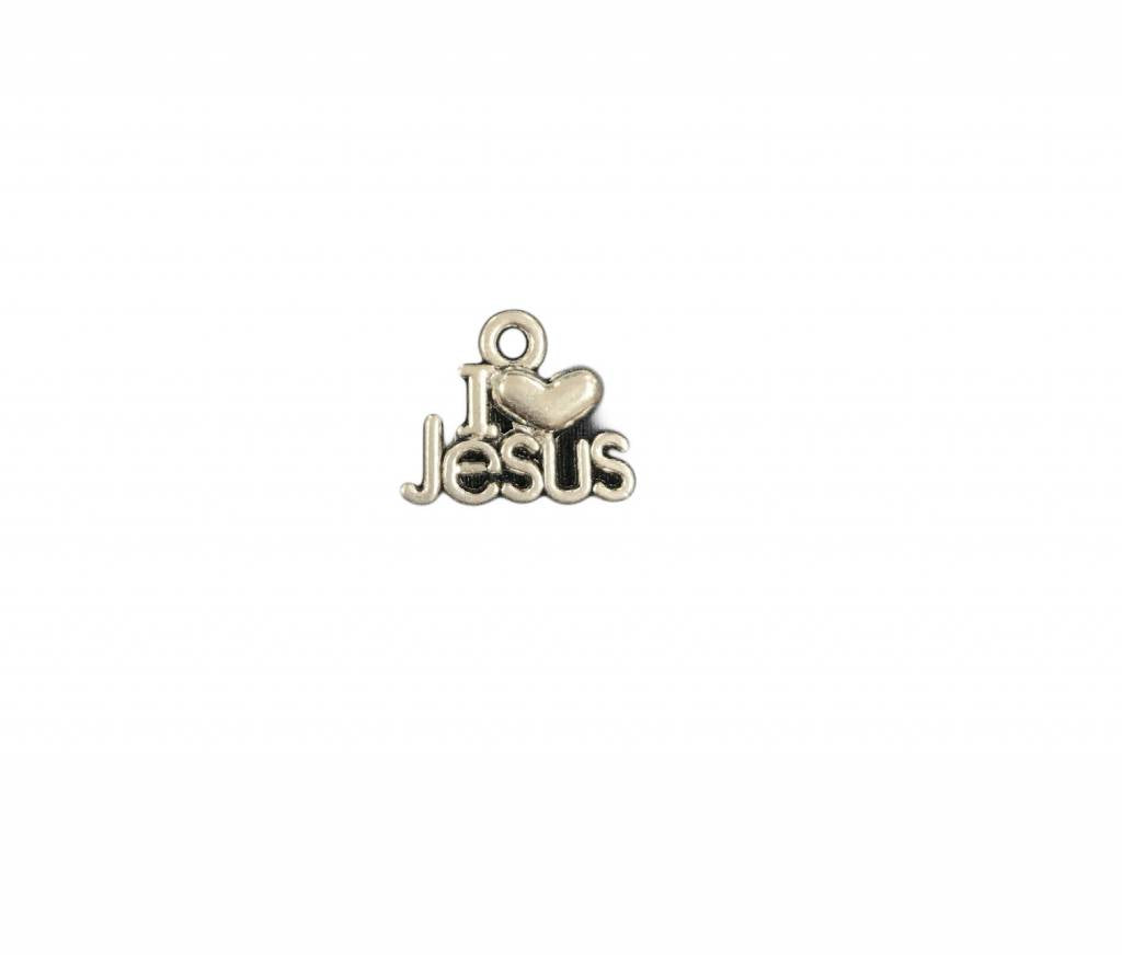 I love Jesus Metal Charm