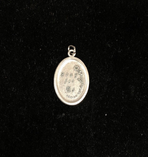 Rosa Mystica Oxidized Medal