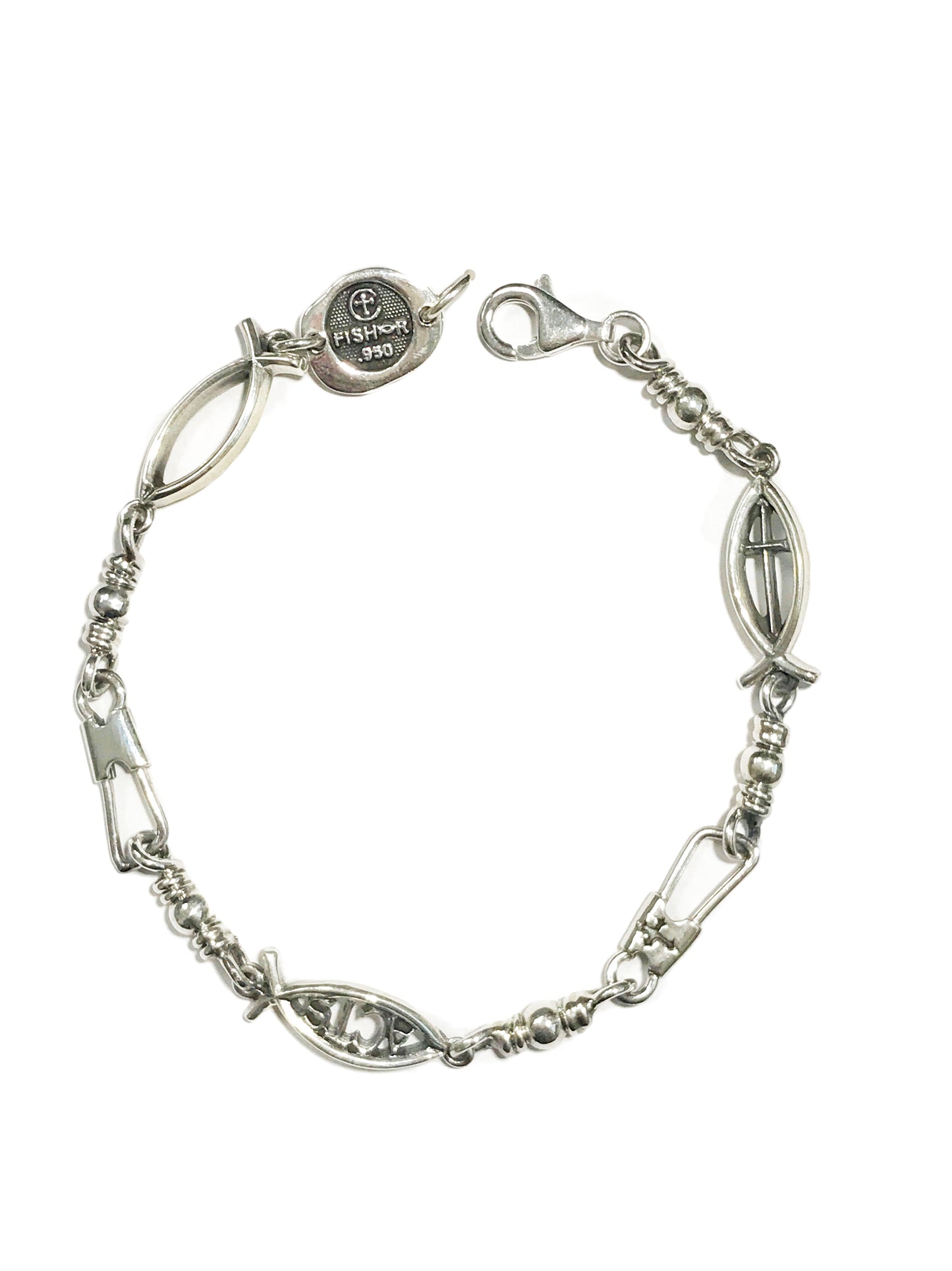 Combo Link Sterling Silver Bracelet