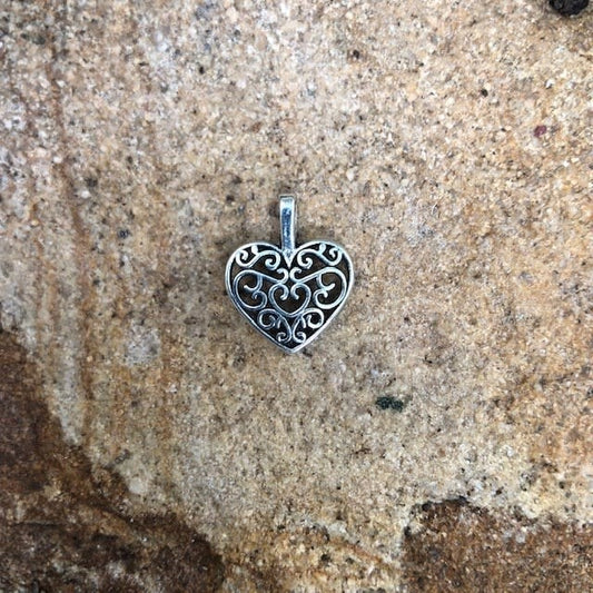 Laced Heart Charm